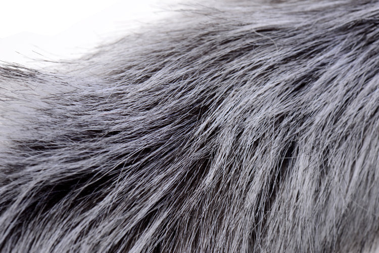 Grey Wolf Tail Anal Plug and Ears Set - Image 4