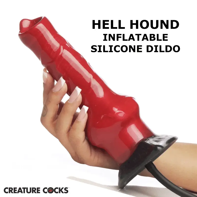 Hell Hound Inflatable Silicone Dildo - Image 2