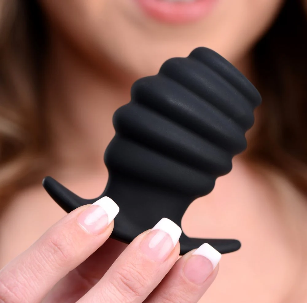 Hive Ass Tunnel Silicone Ribbed Hollow Anal Plug - Image 2