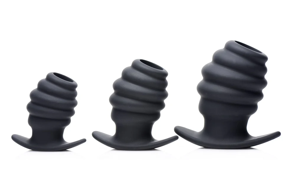 Hive Ass Tunnel Silicone Ribbed Hollow Anal Plug - Image 3
