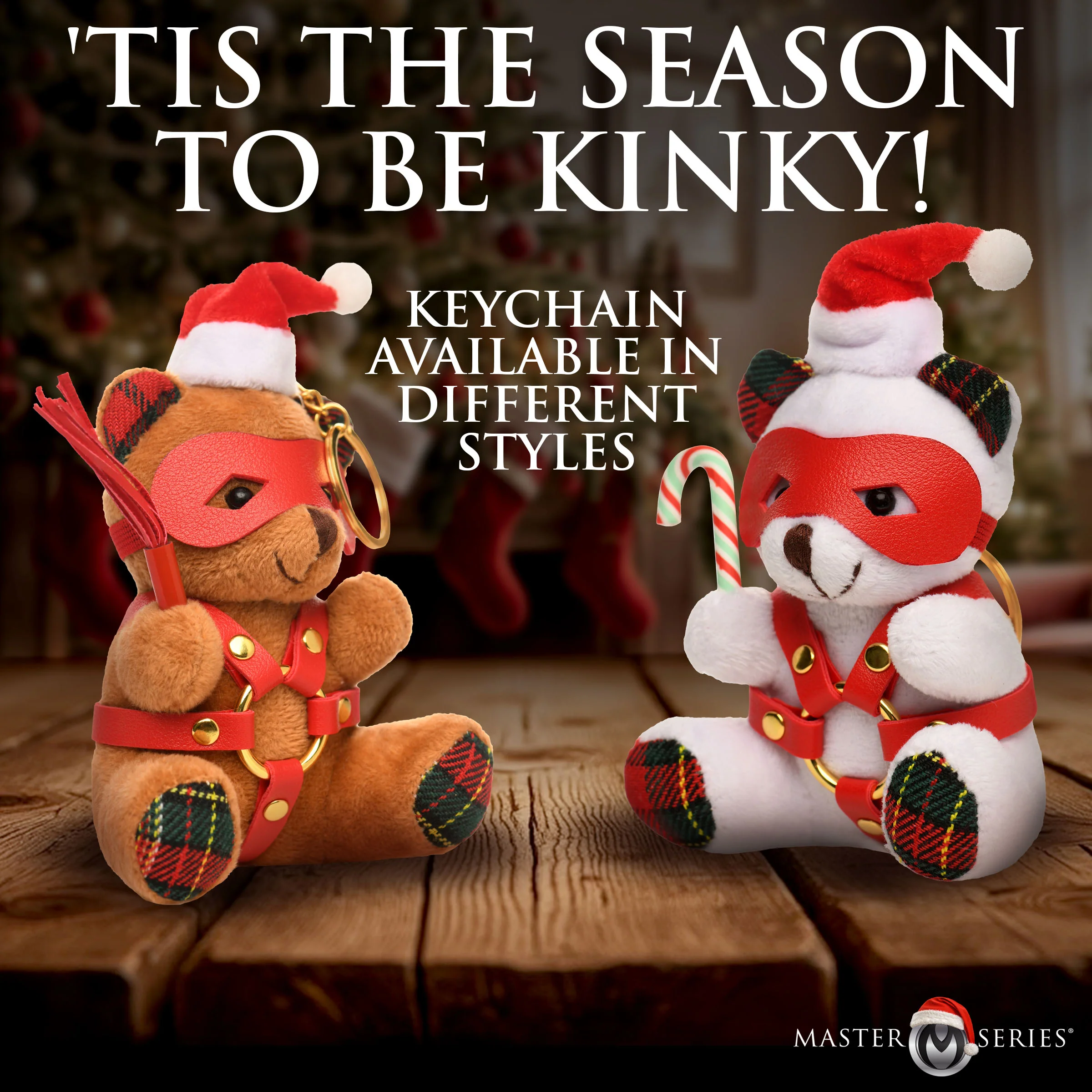 Holiday Bondage Bear Keychain - Image 3