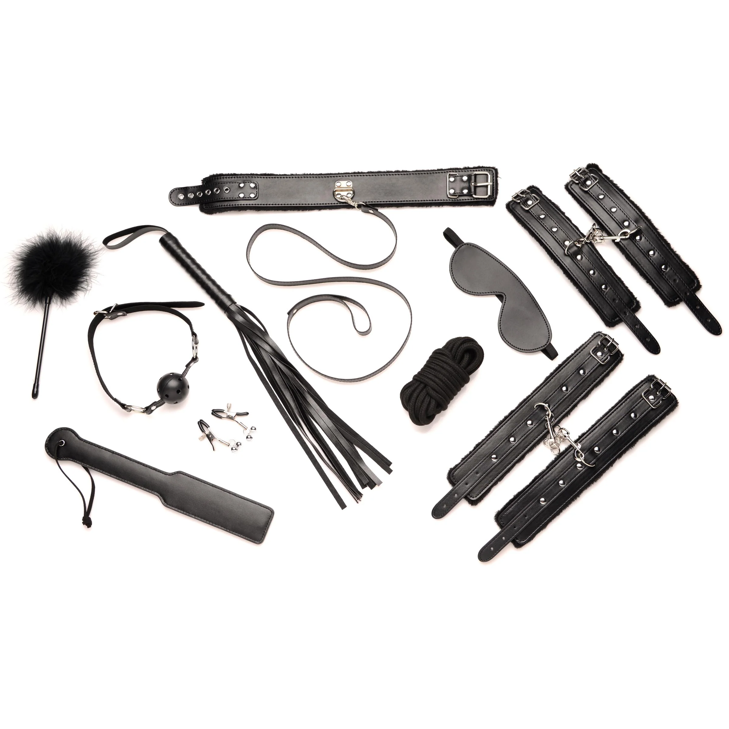 Hook Up 10 Piece Plush Bondage Set - Image 2