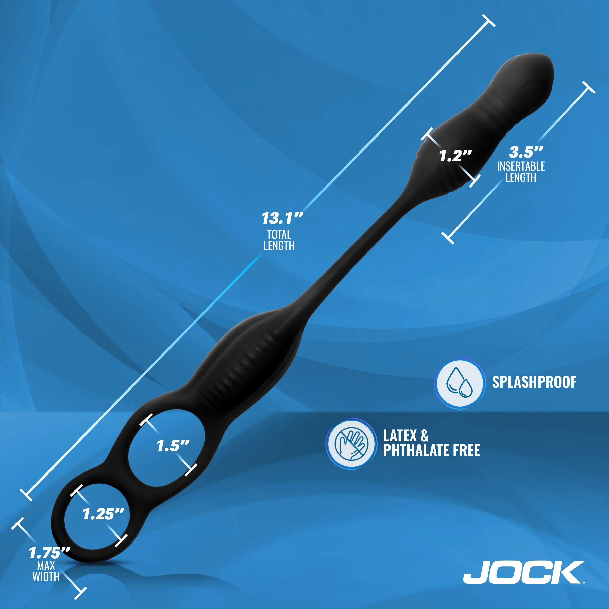 Hyper Thrusting and Vibrating Anal Plug with C-Ring - Image 5