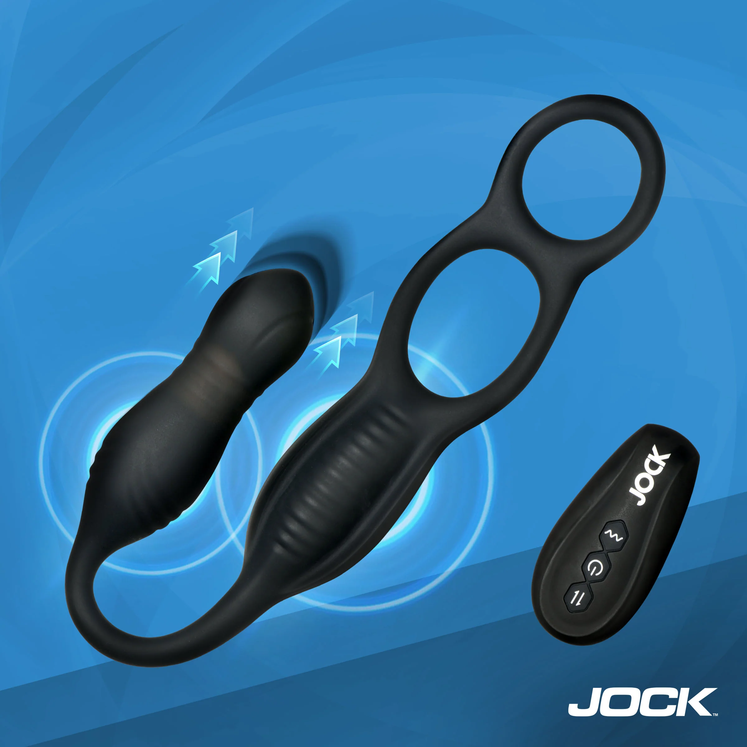 Hyper Thrusting and Vibrating Anal Plug with C-Ring - Image 6