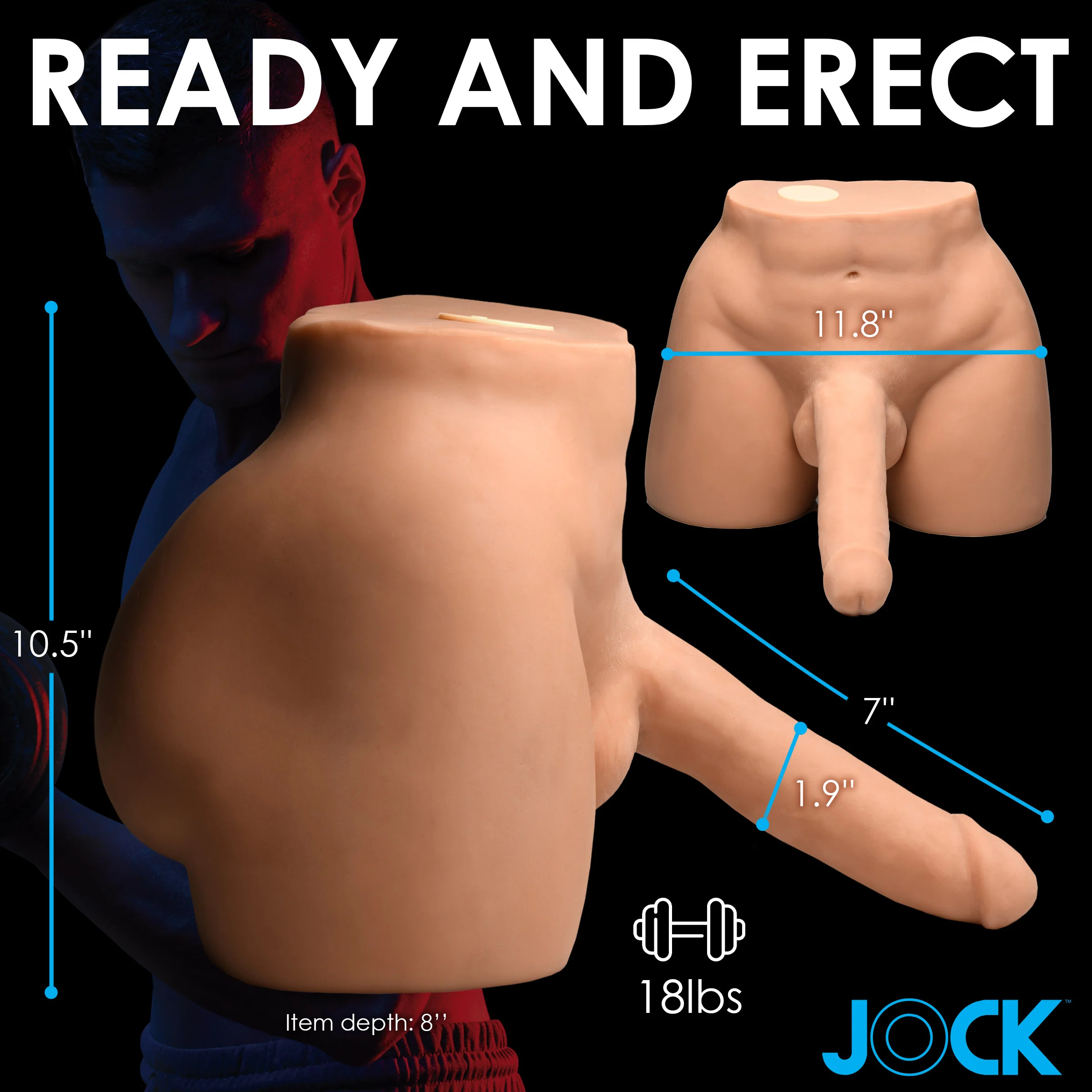 JOCK Auto-Squeezing & Vibrating Male Masturbator - Image 4
