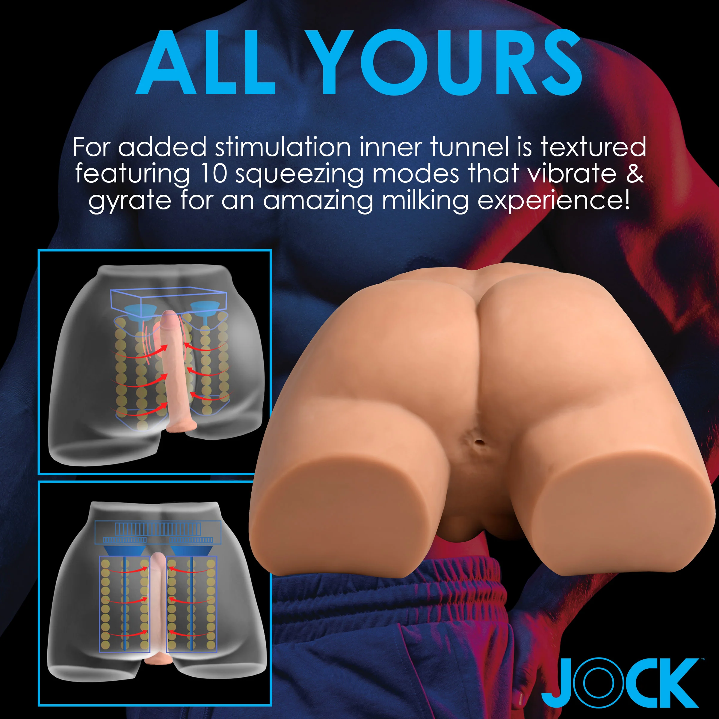 JOCK Auto-Squeezing & Vibrating Male Masturbator - Image 7