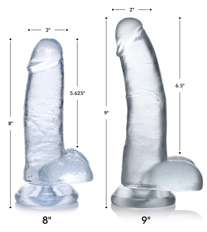 Jock C-Thru Dildo with Balls - Image 5