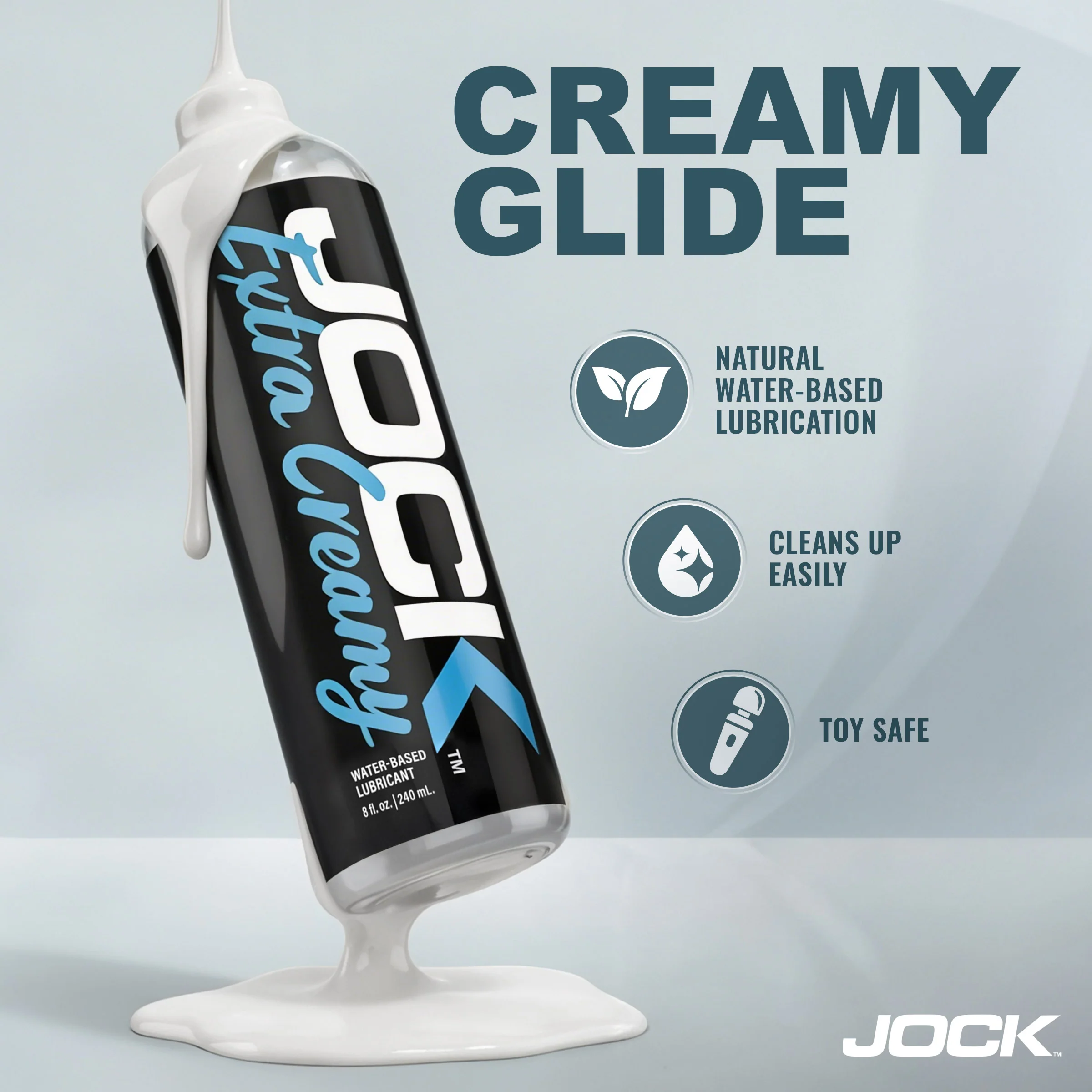 8oz JOCK Extra Creamy Water Based Lubricant - Image 3