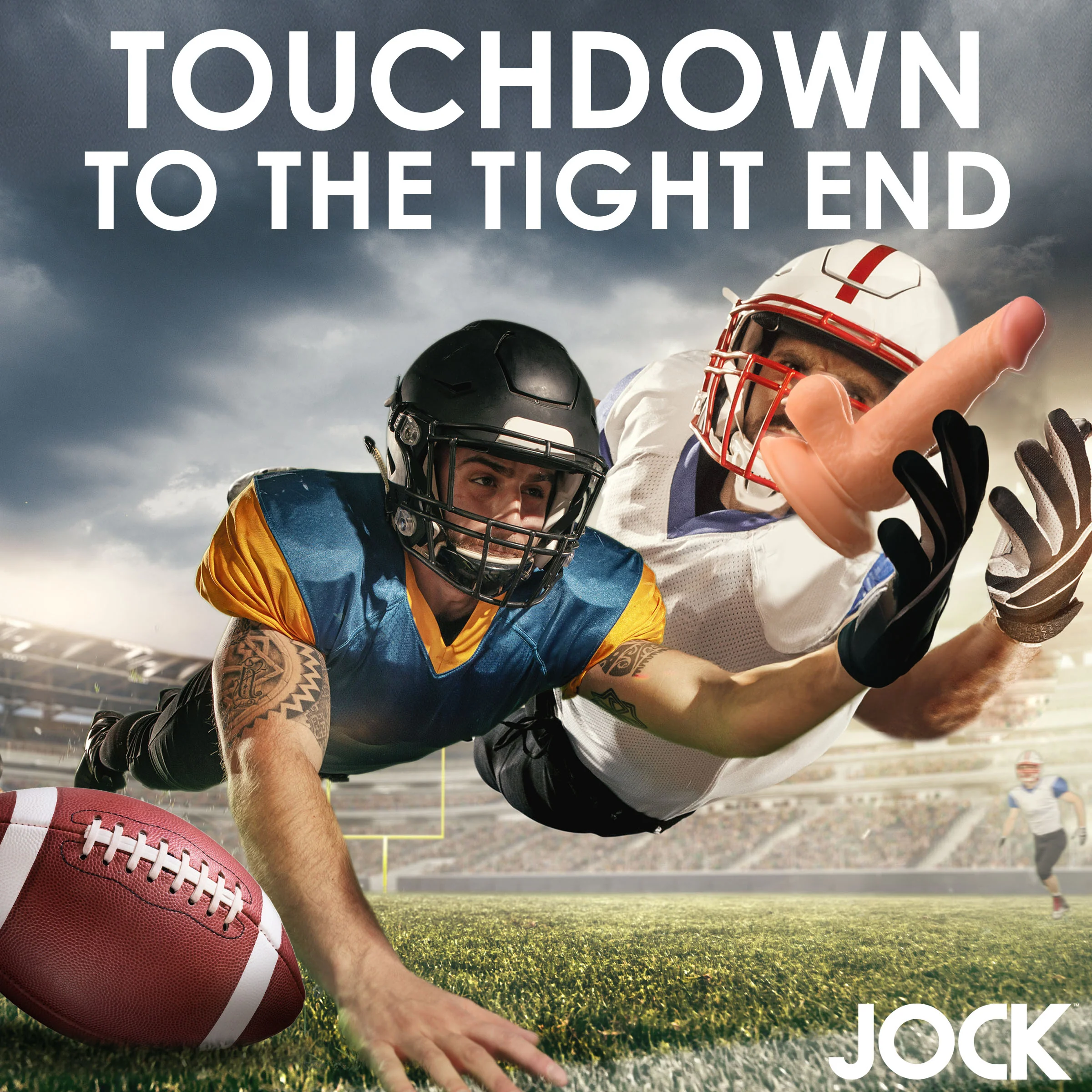 JOCK Football Frank 6.75" Dildo w/ Balls - Image 3