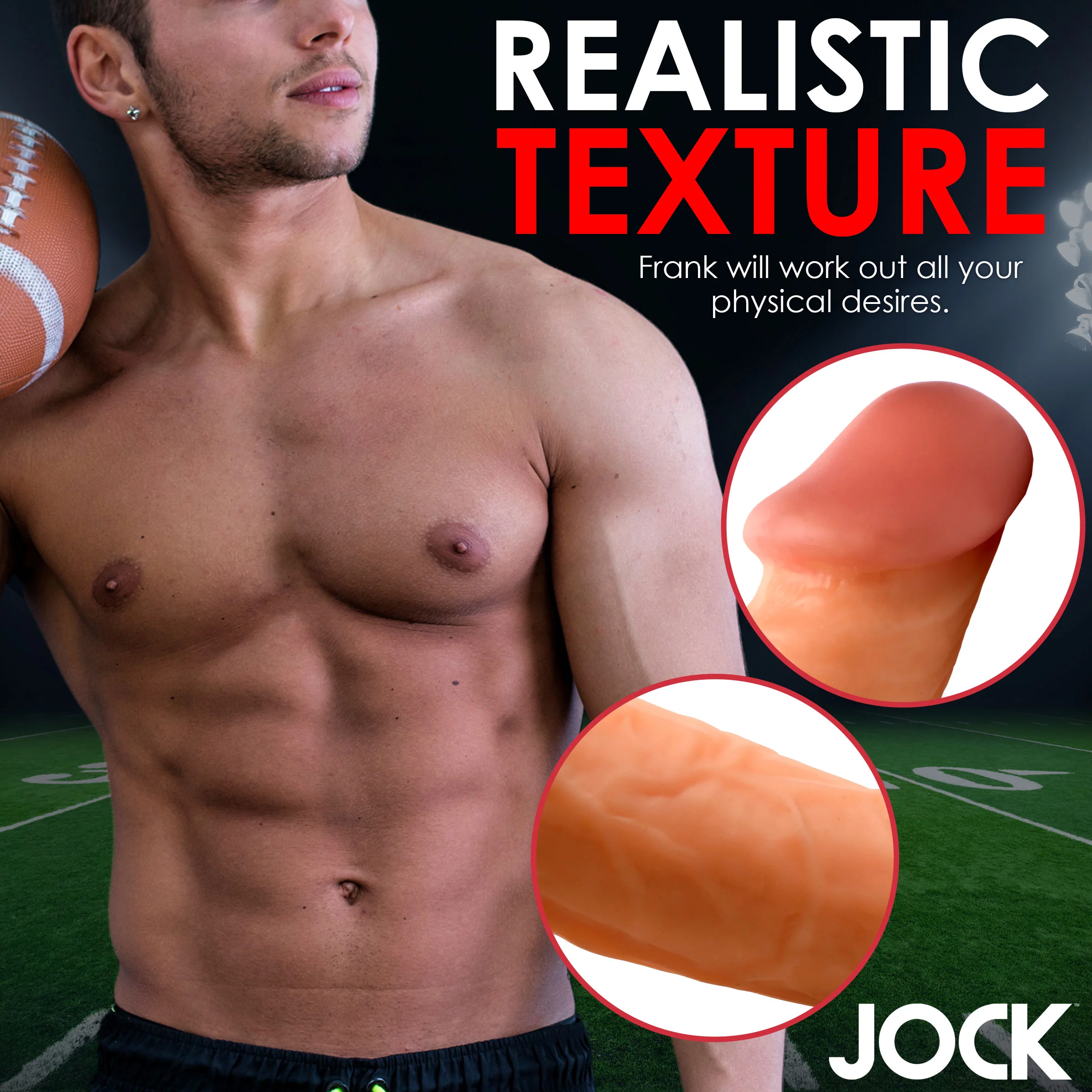 JOCK Football Frank 6.75" Dildo w/ Balls - Image 6