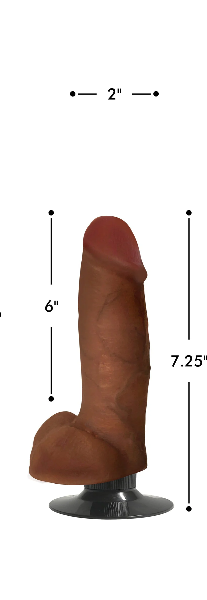 Jock Medium Vibrating Dildo with Balls - Image 2