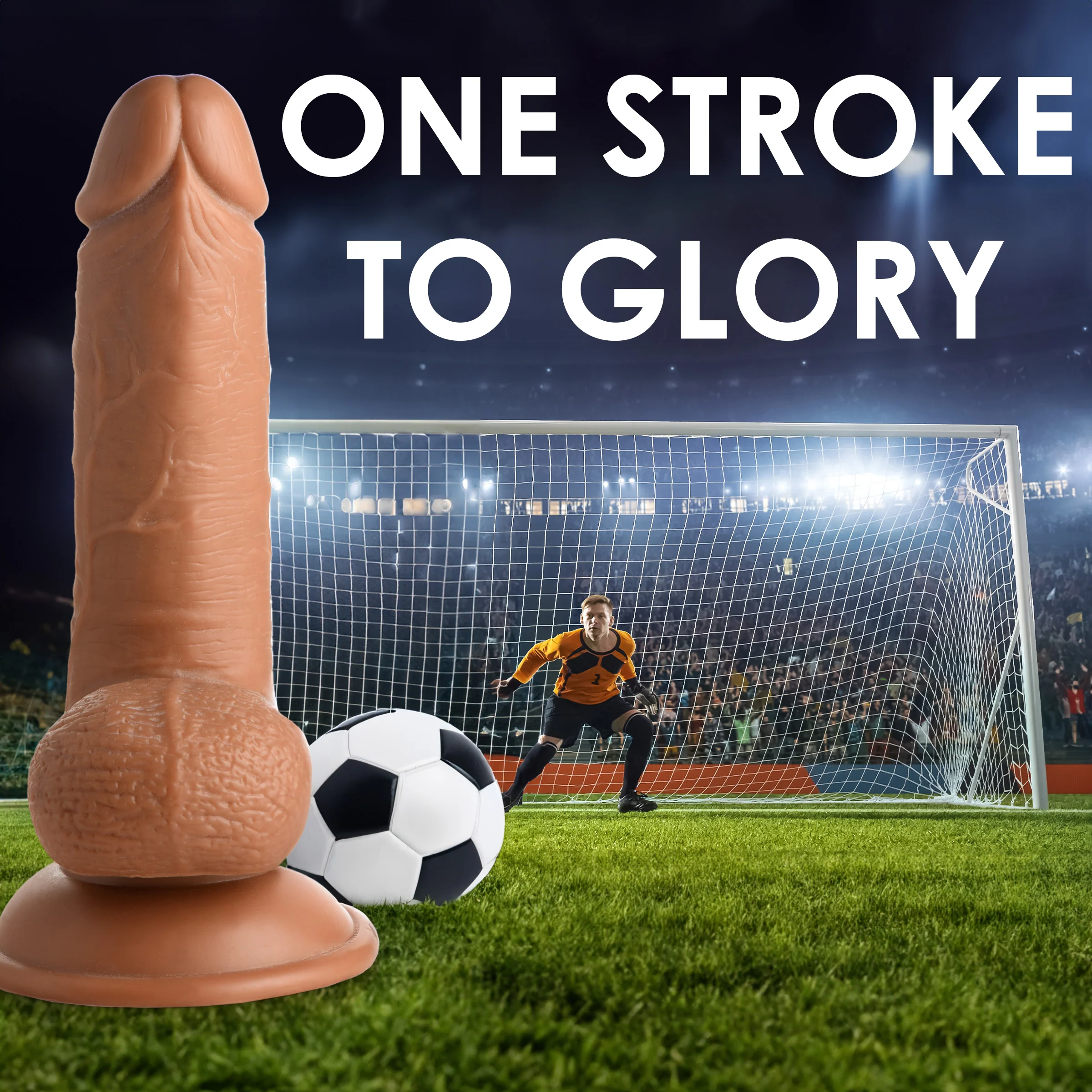 JOCK Soccer Sam 7" Dildo w/ Balls - Image 3