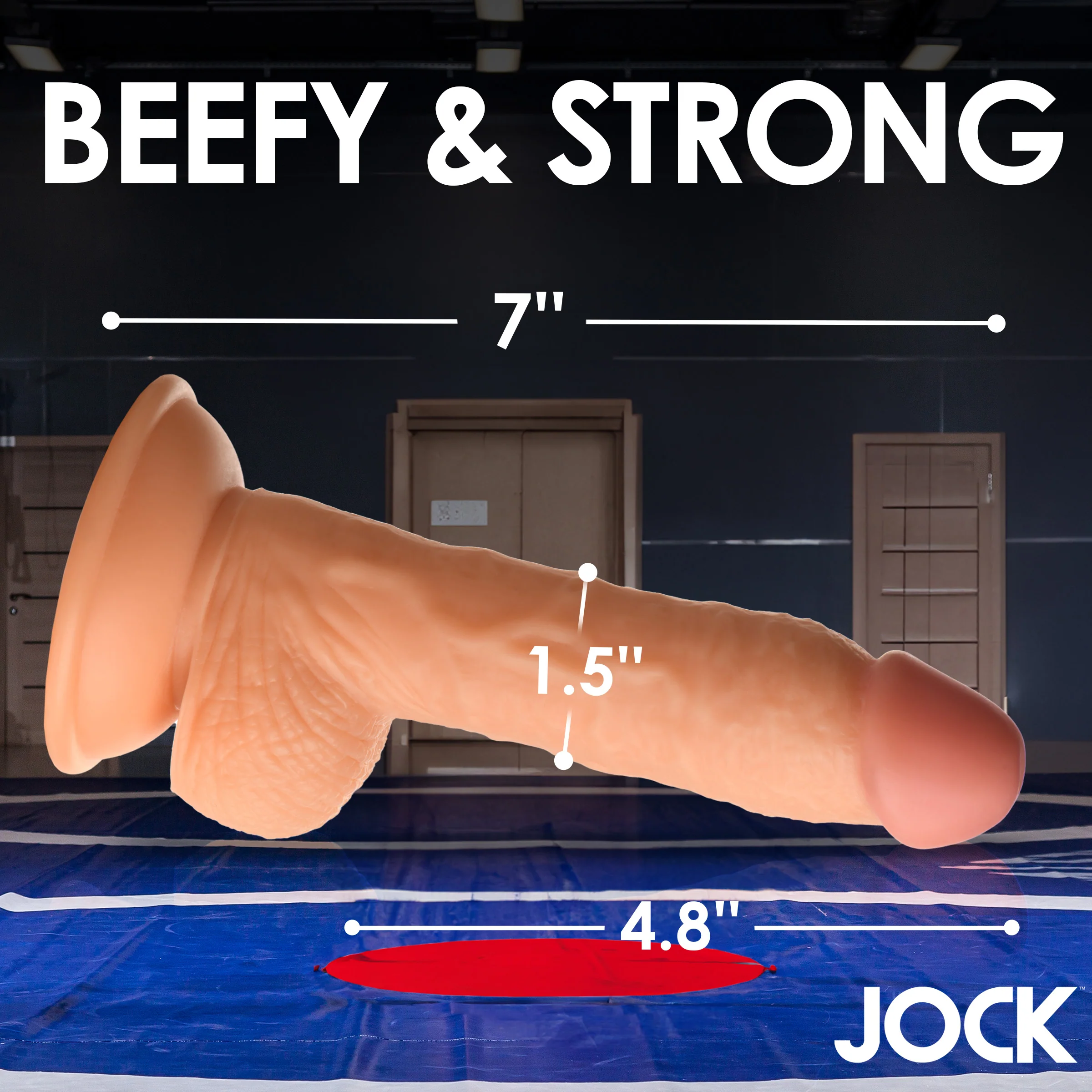 Jock Wrestling Wayne 7" Dildo w/ Balls - Image 4
