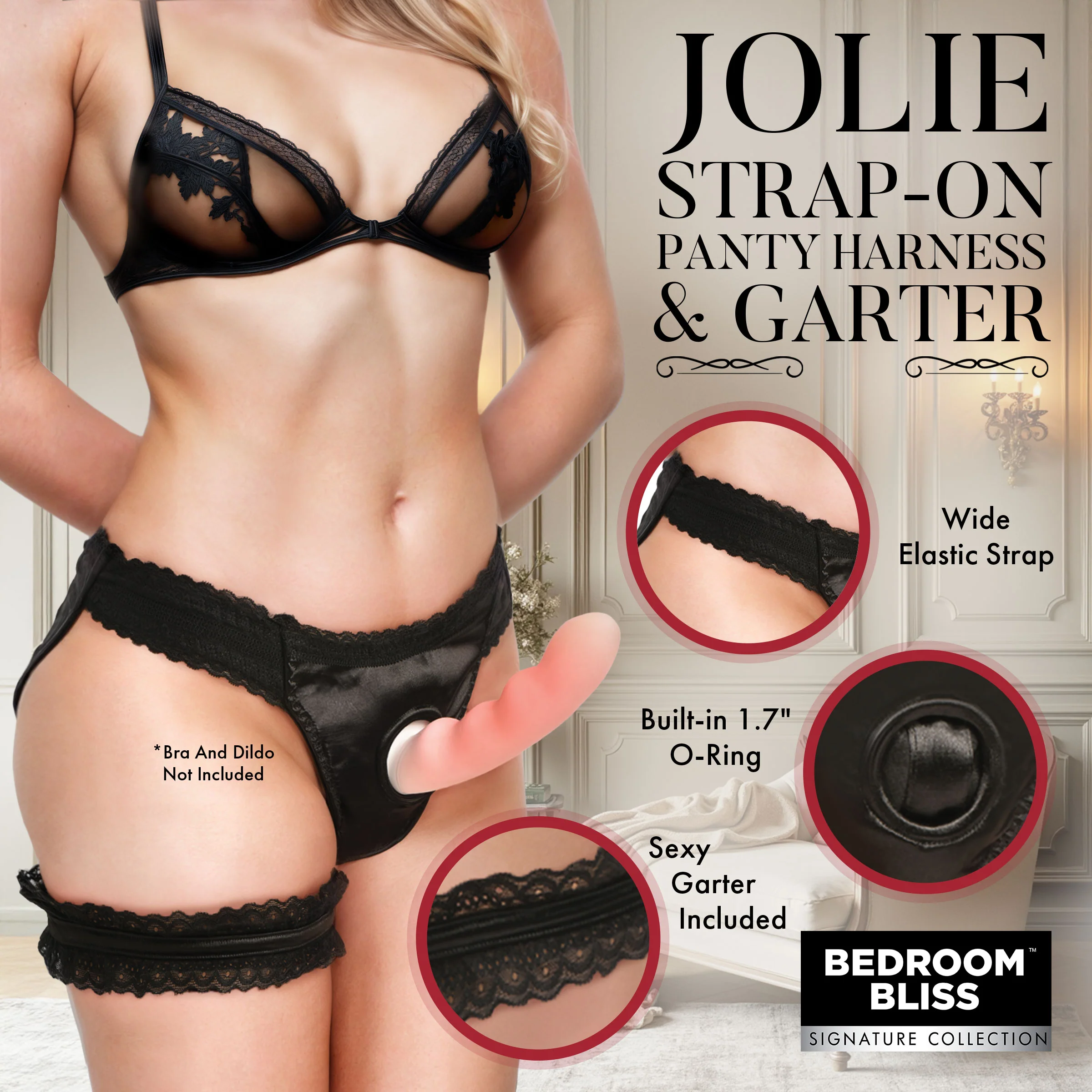 Jolie Strap-On Panty Harness & Garter - Image 2