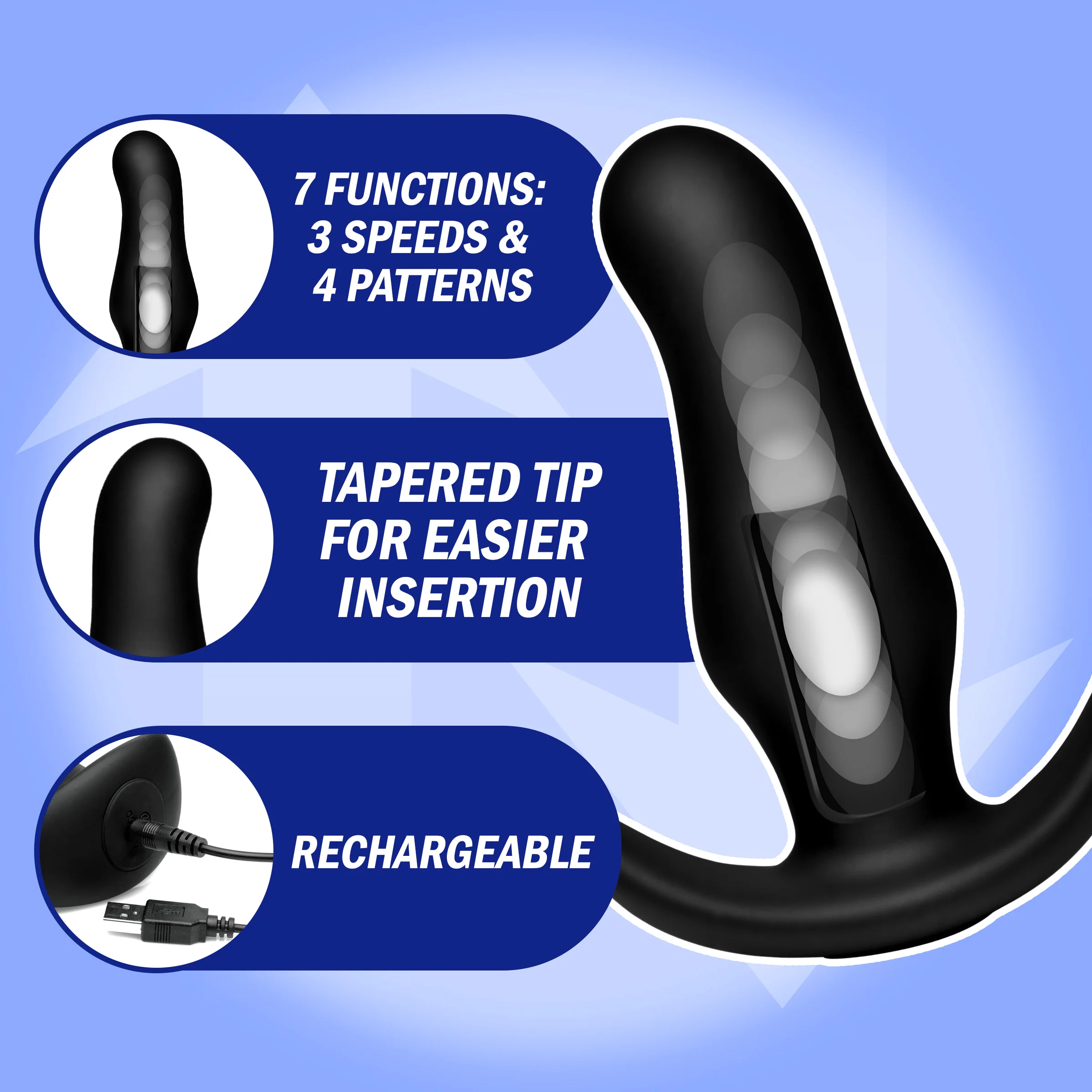 Kinetic Thumping 7X Prostate Anal Plug - Image 3