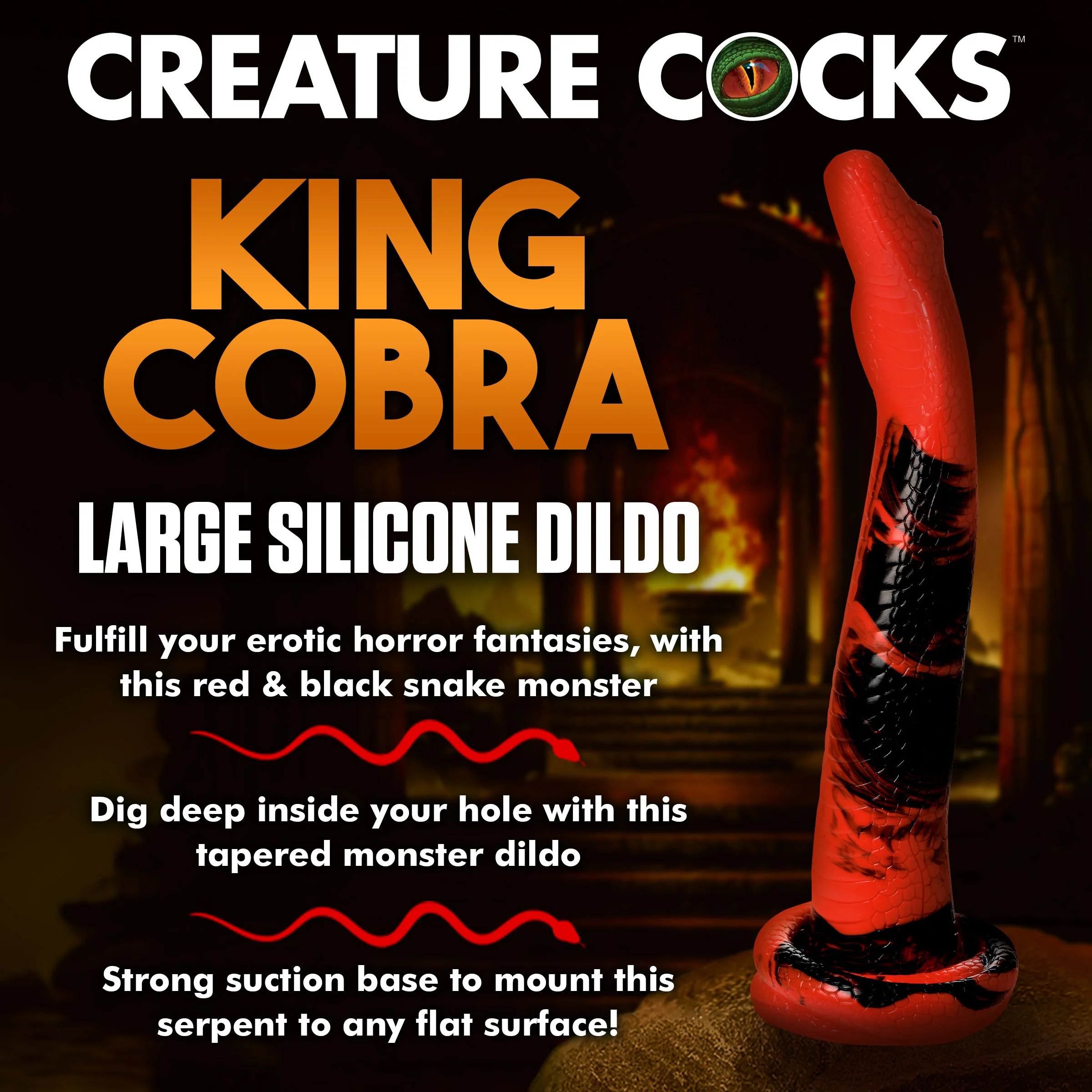 King Cobra Silicone Dildo - Image 2