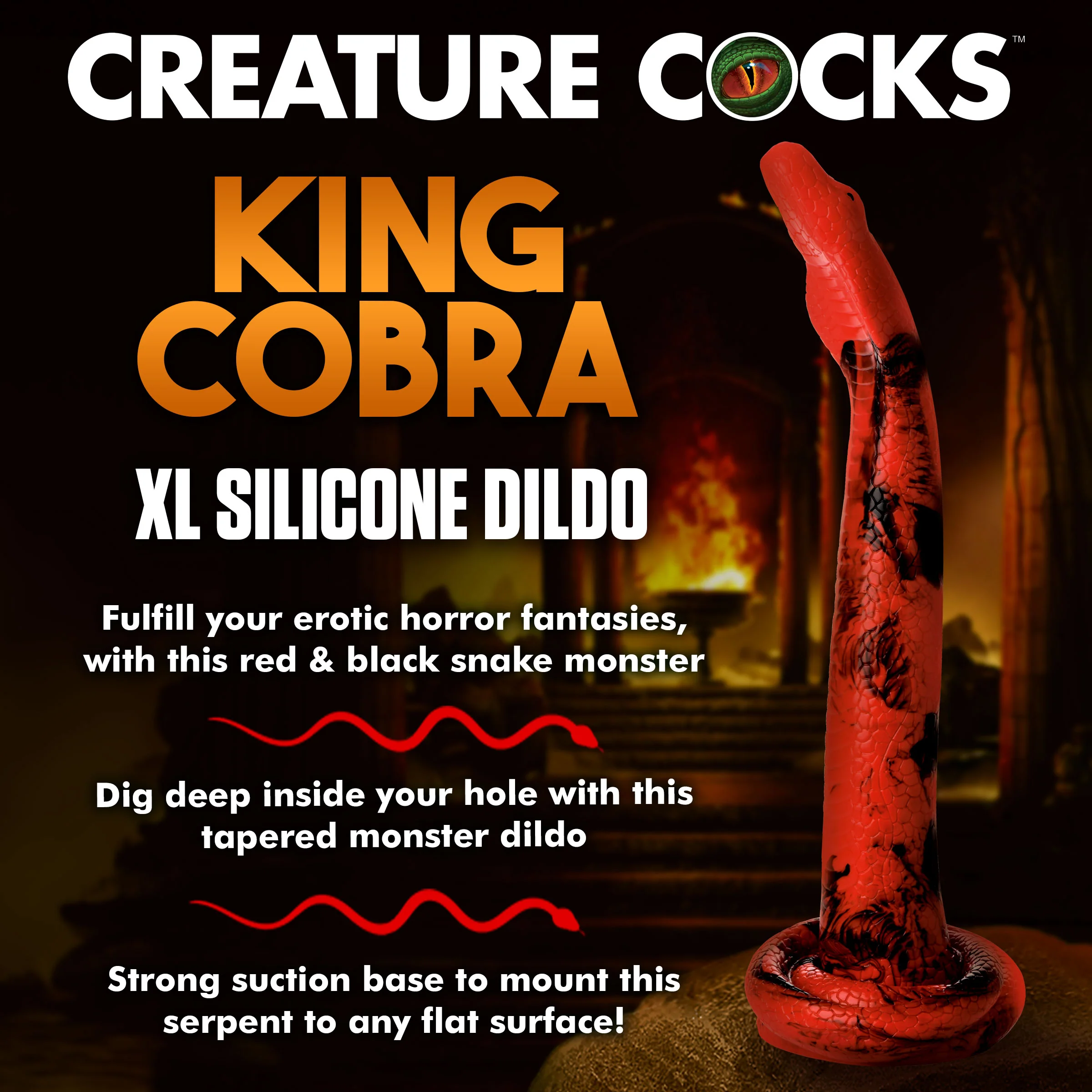 King Cobra Silicone Dildo - Image 3