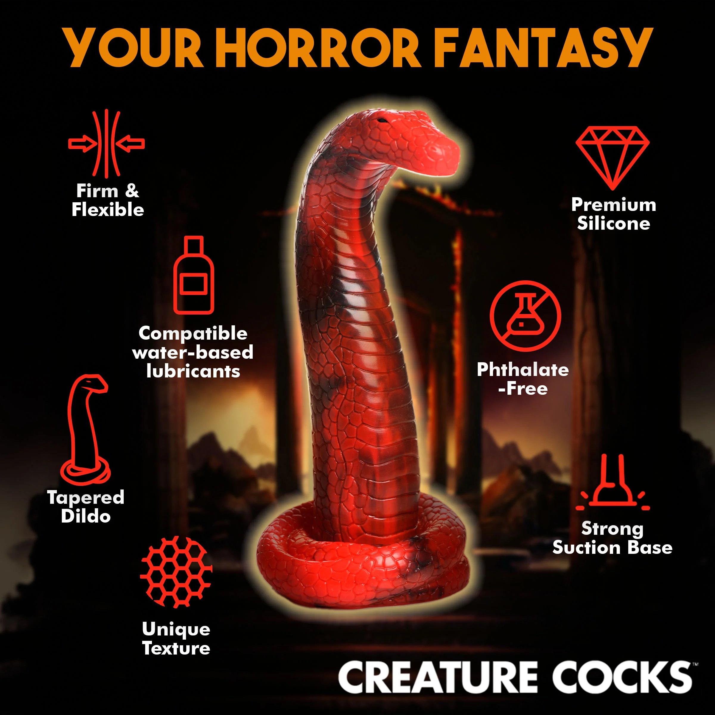 King Cobra Silicone Dildo - Image 5