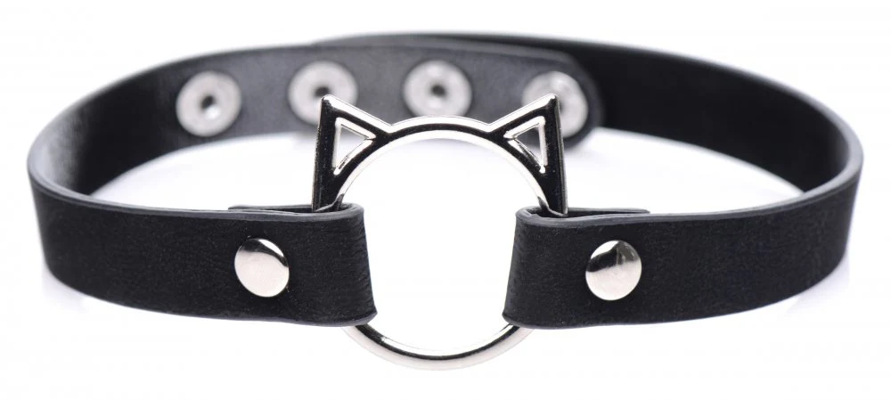 Kinky Kitty Ring Slim Choker - Image 4