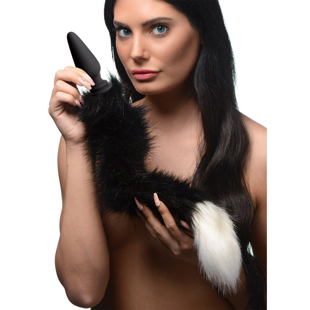 Large Anal Plug with Interchangeable Fox Tail - Image 2