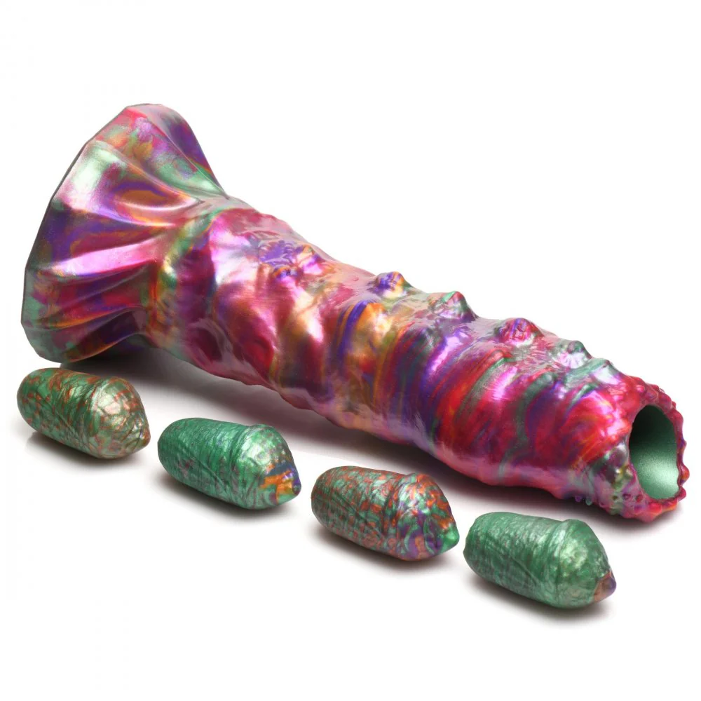 Larva Silicone Ovipositor Dildo with Eggs - Image 6