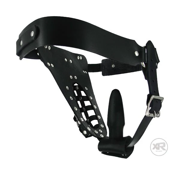 Leather Male Chastity Belt - Image 3