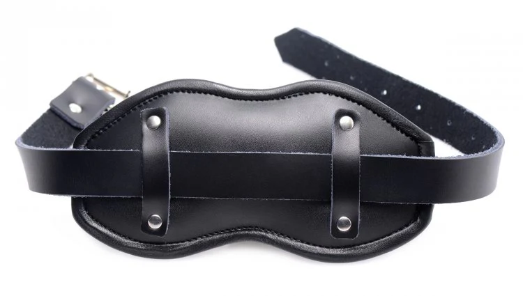 Leather Padded Silicone Penis Mouth Gag - Image 2