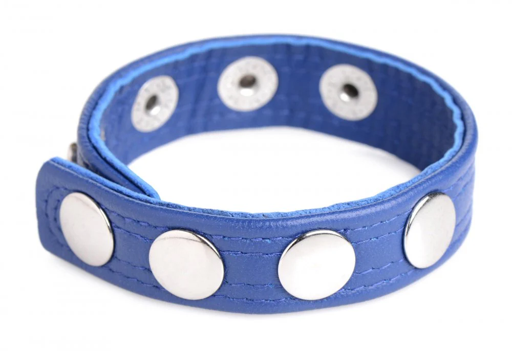 Leather Speed Snap Cock Ring - Image 3