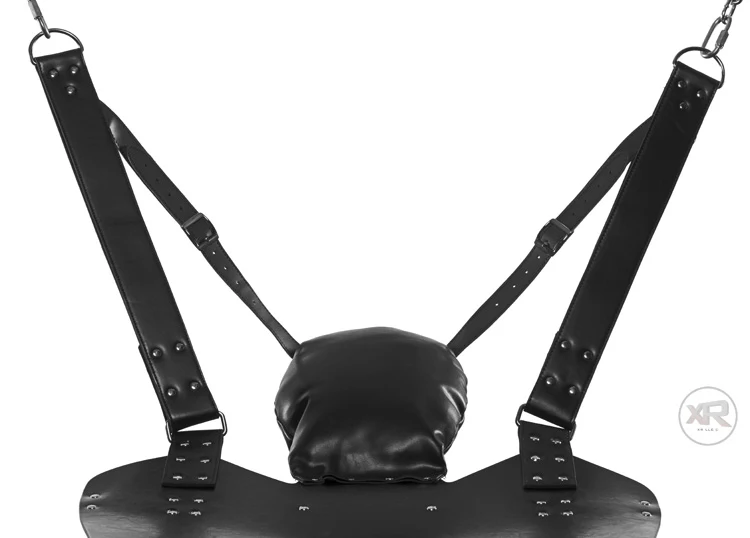 Leather Swing with Pillows and Stirrups - Image 5