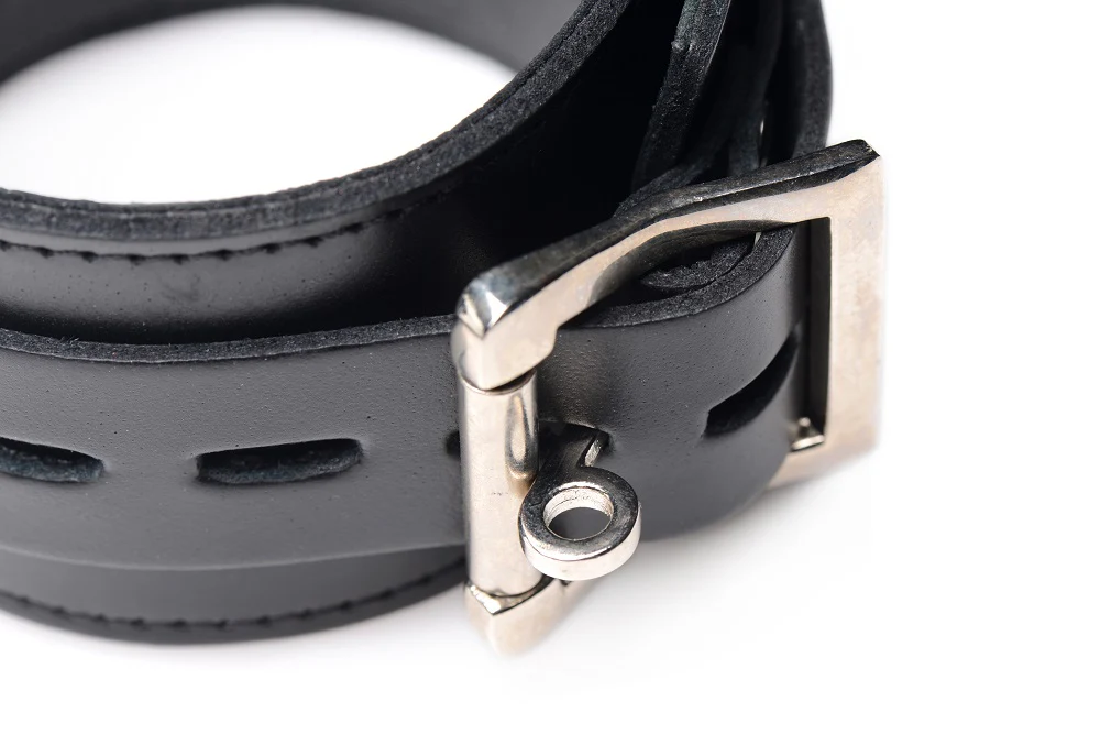Leather Wrapped Spreader Bar with Cuffs - Image 5