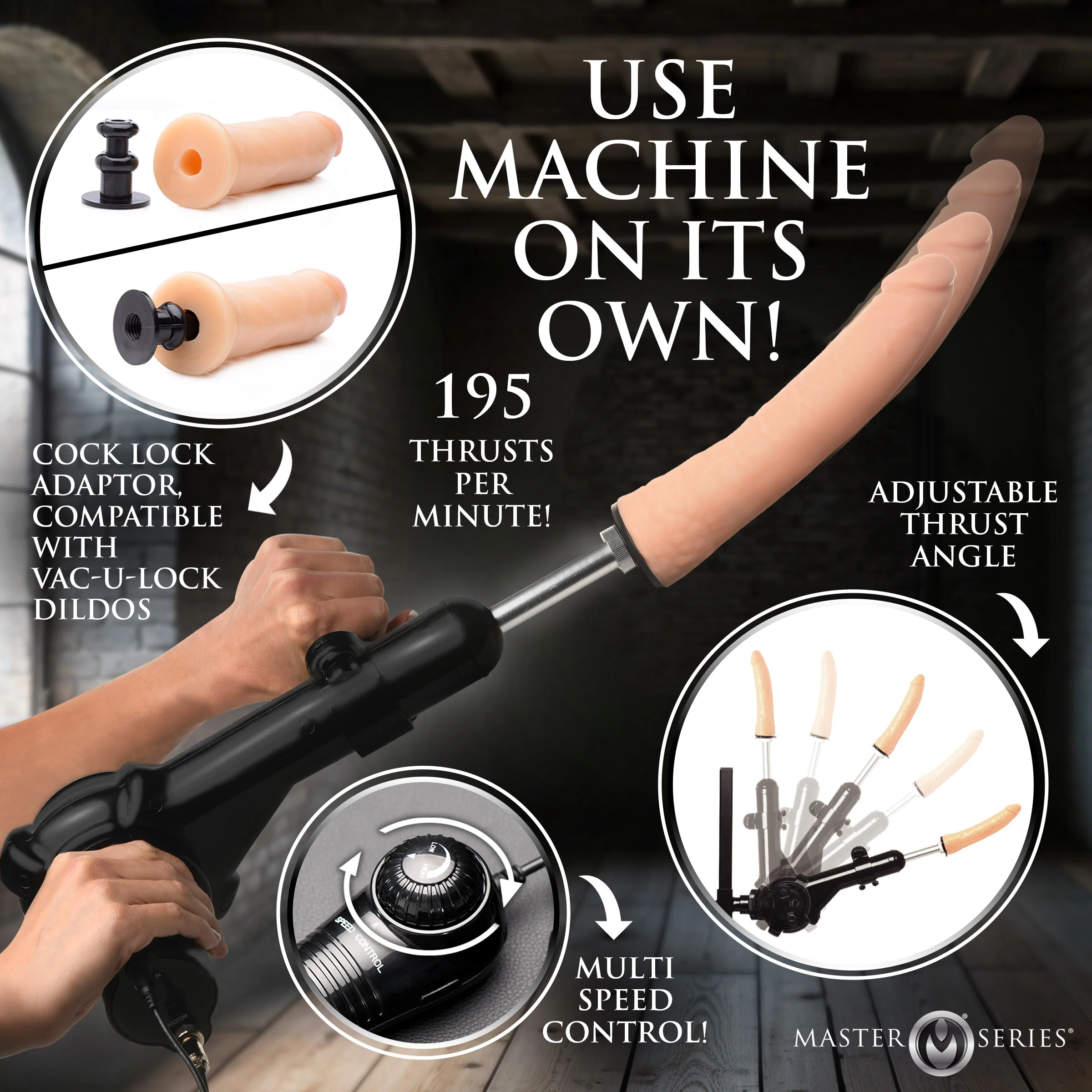Leg Spreader Obedience Chair w/ Sex Machine - Image 6