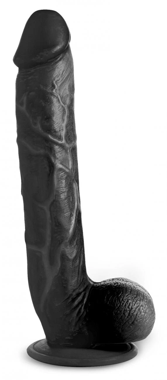 Long Logan 10 Inch Dildo with Balls - Image 3