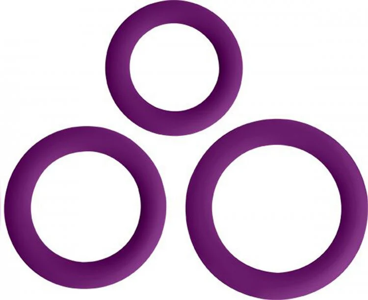Love Ring Trio Silicone Cock Rings - Image 2
