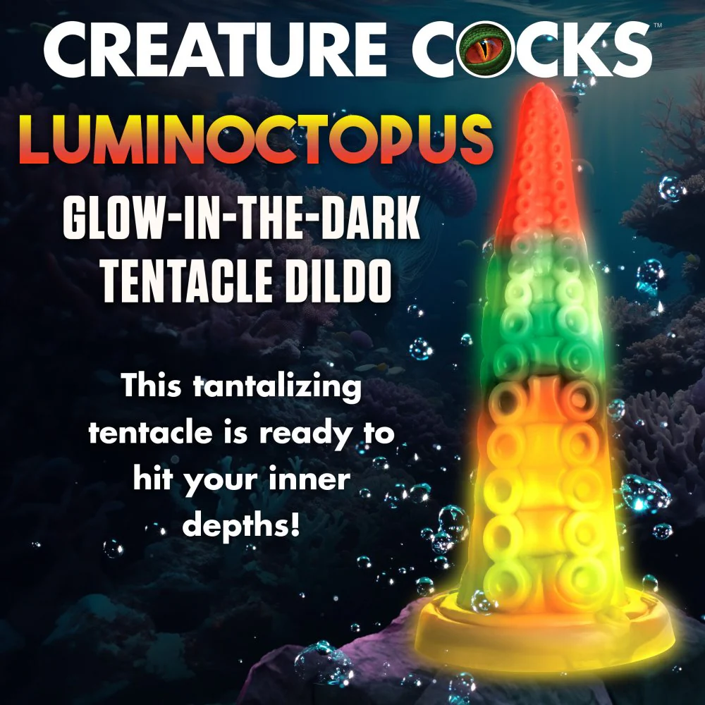 Luminoctopus Glow-In-The-Dark Tentacle Silicone Dildo - Image 2