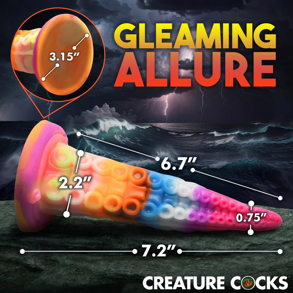Luminoctopus Glow-In-The-Dark Tentacle Silicone Dildo - Image 4