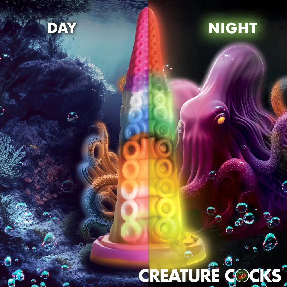 Luminoctopus Glow-In-The-Dark Tentacle Silicone Dildo - Image 5