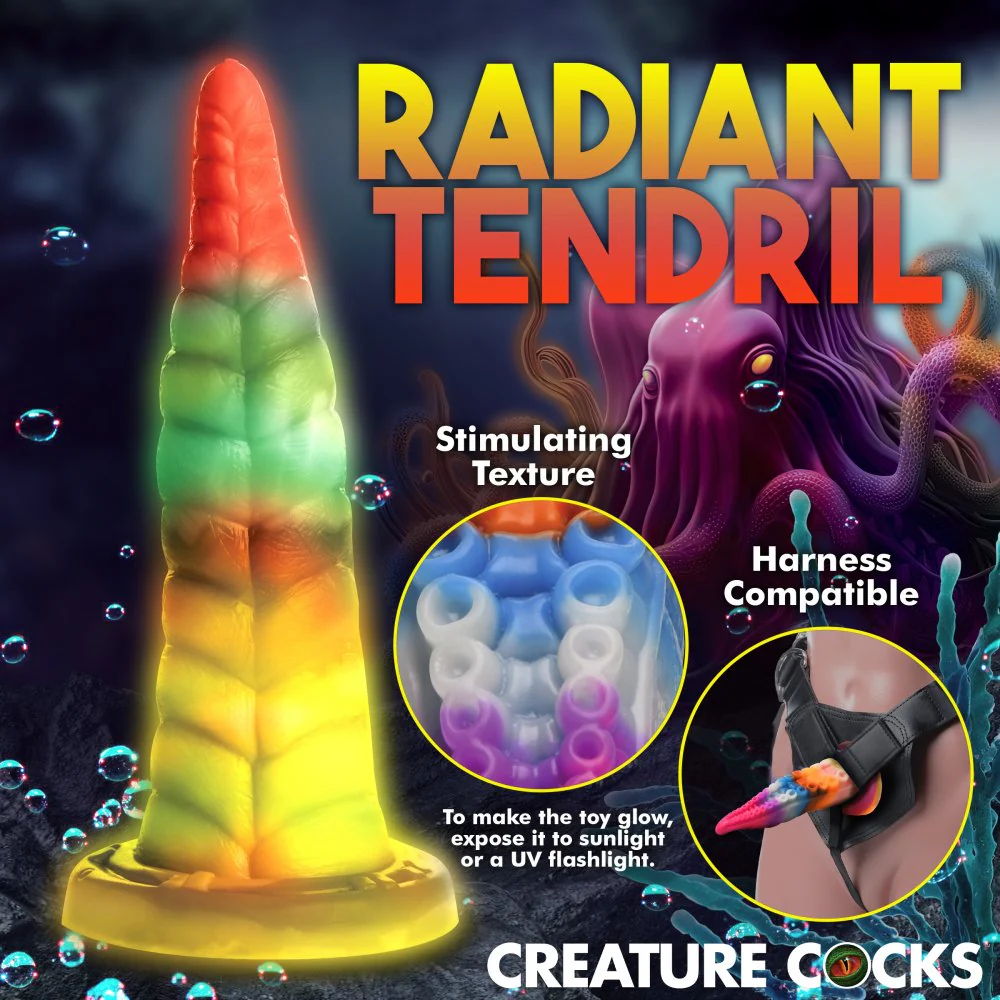 Luminoctopus Glow-In-The-Dark Tentacle Silicone Dildo - Image 7