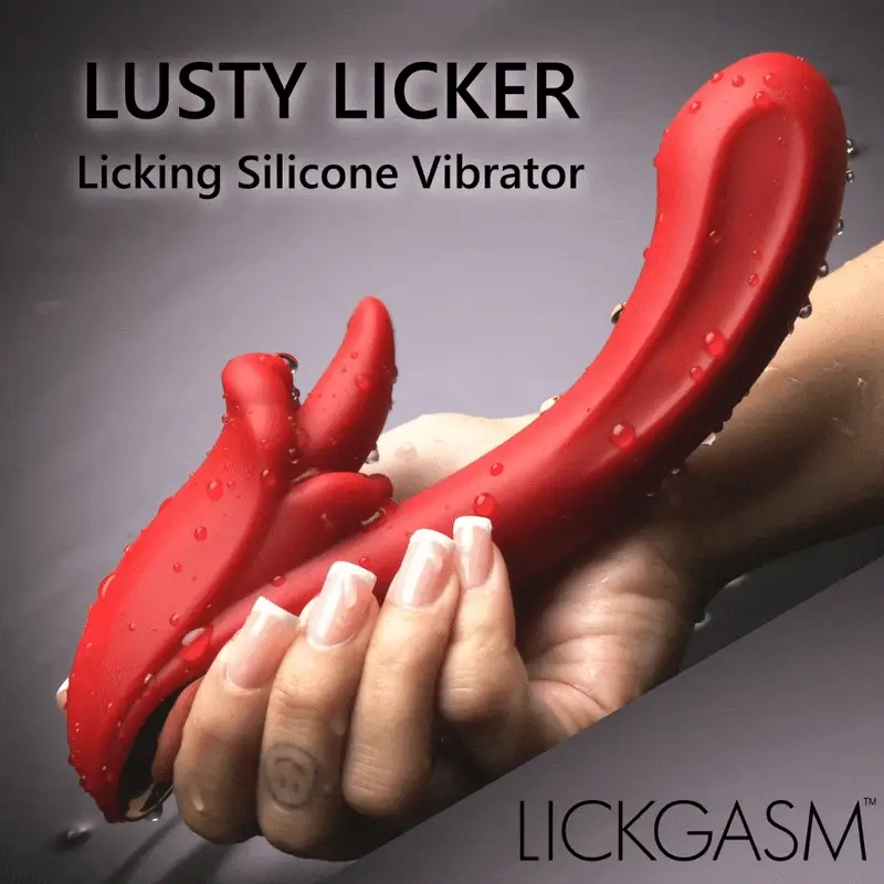 Lusty Licker Licking Silicone Vibrator - Image 2