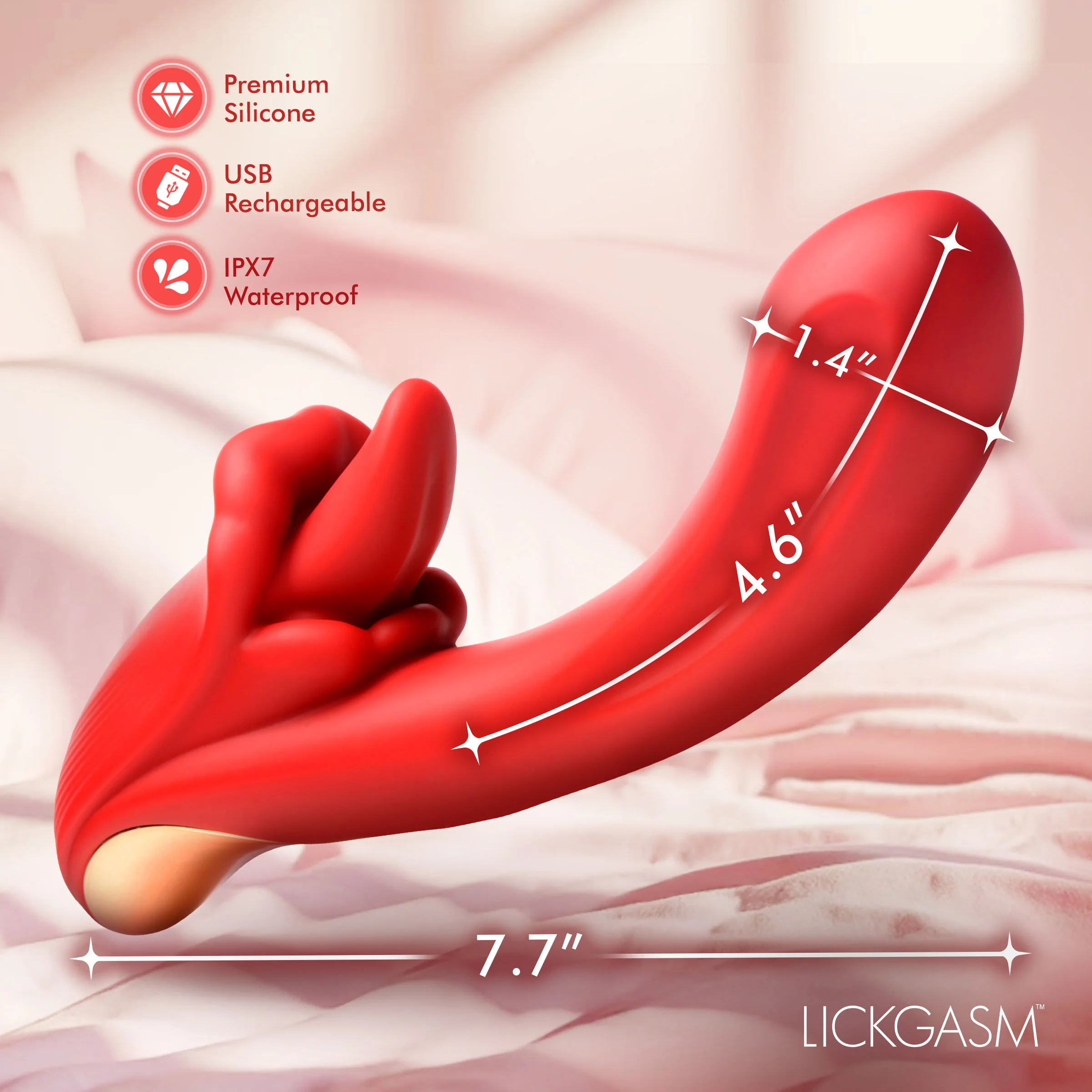 Lusty Licker Licking Silicone Vibrator - Image 7