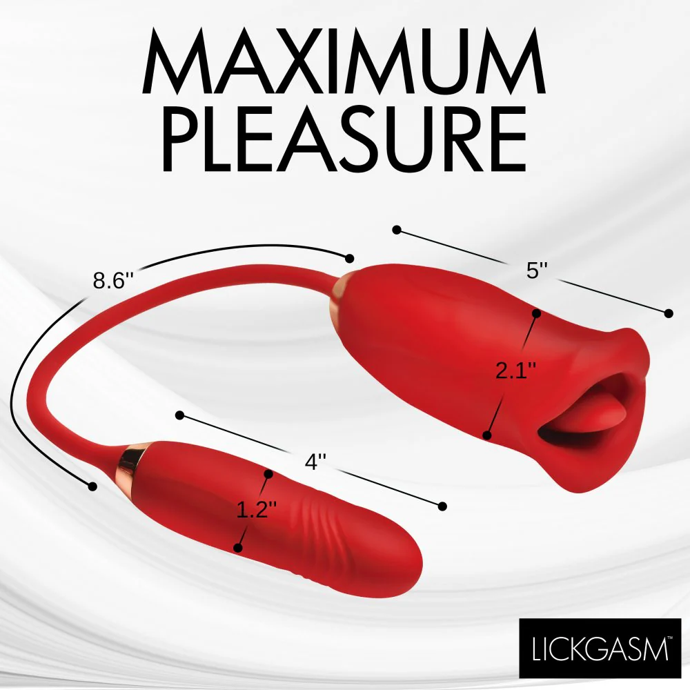 Magic Kiss Clitoral Stimulator with Thrusting Vibrator - Image 4