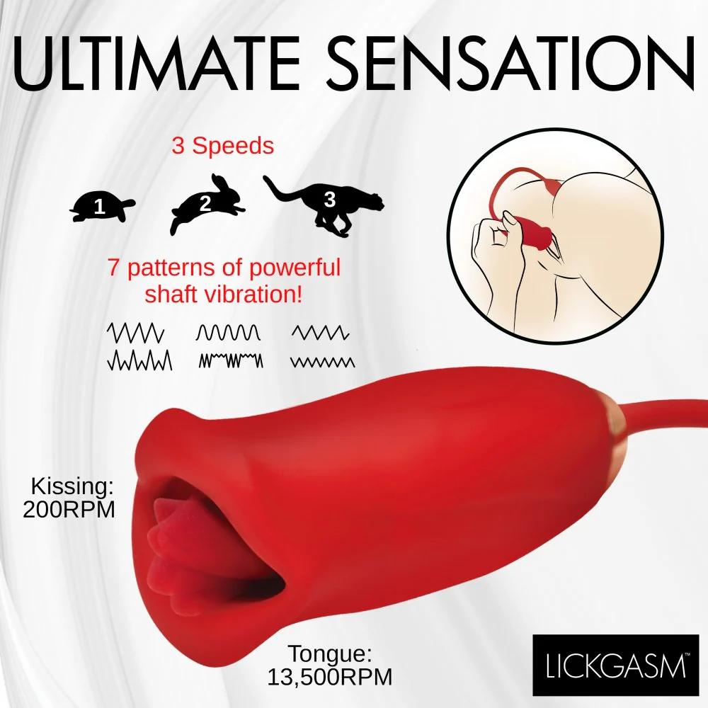 Magic Kiss Clitoral Stimulator with Thrusting Vibrator - Image 6