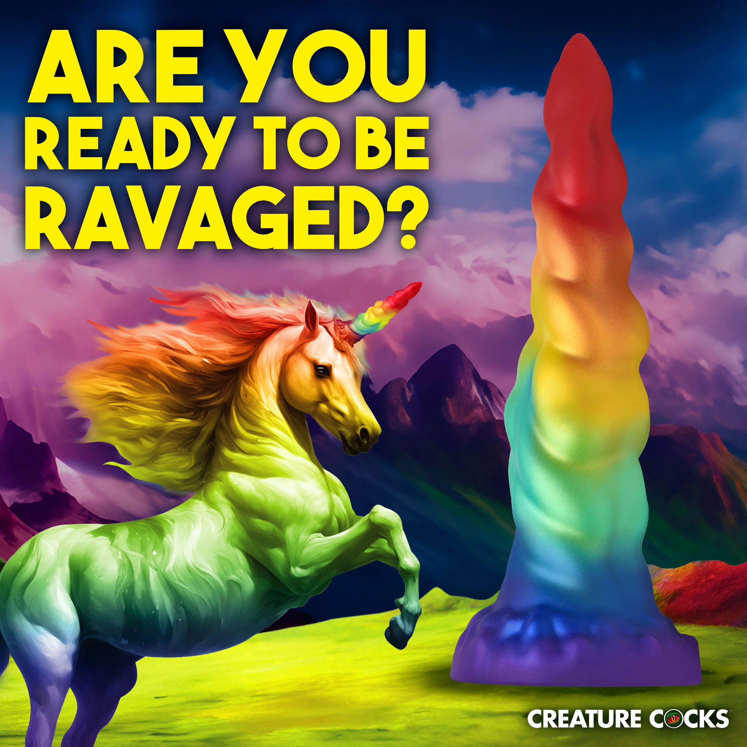 Magic Rider Unicorn Silicone Dildo - Image 2