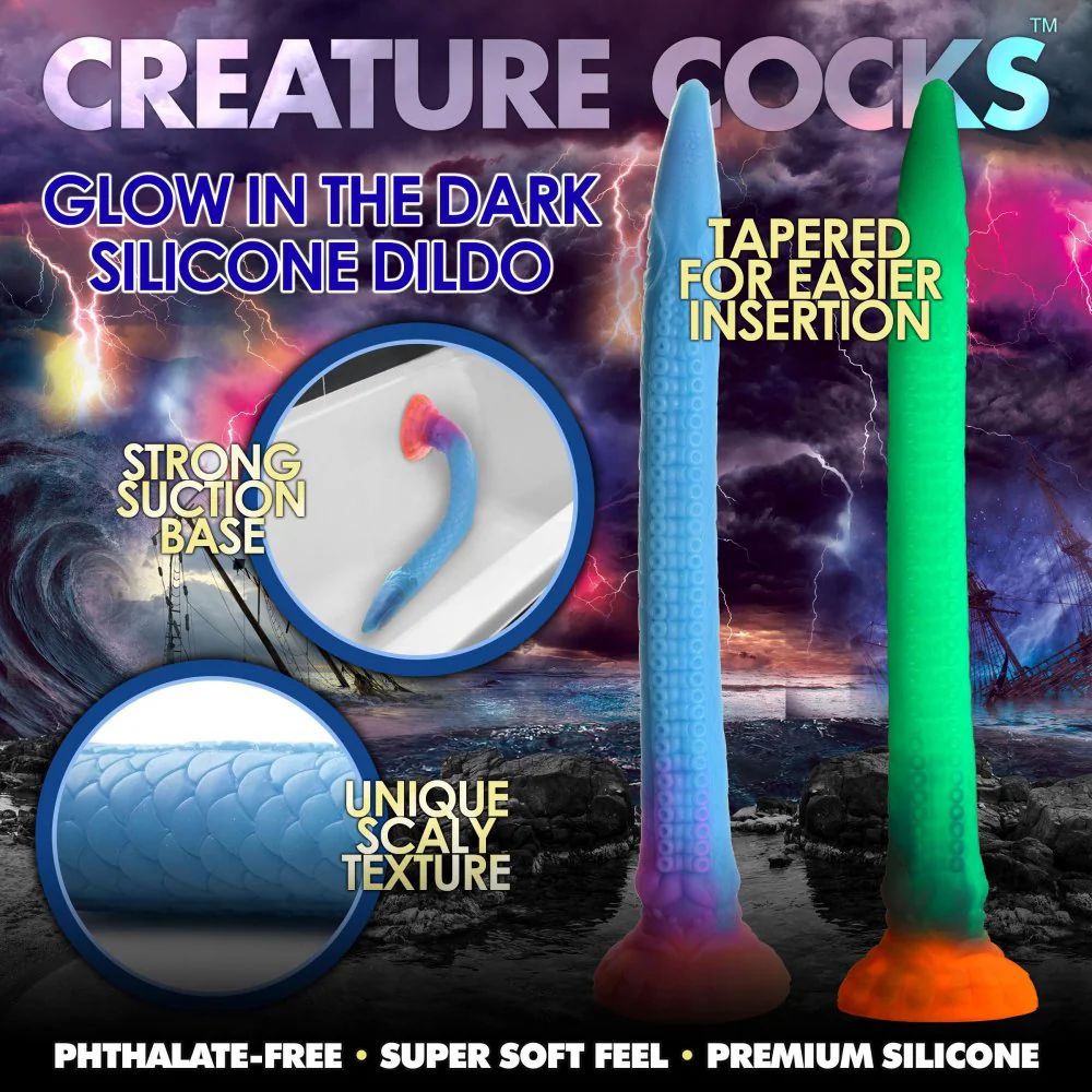 Makara Glow-in-the-Dark Silicone Snake Dildo - Image 2
