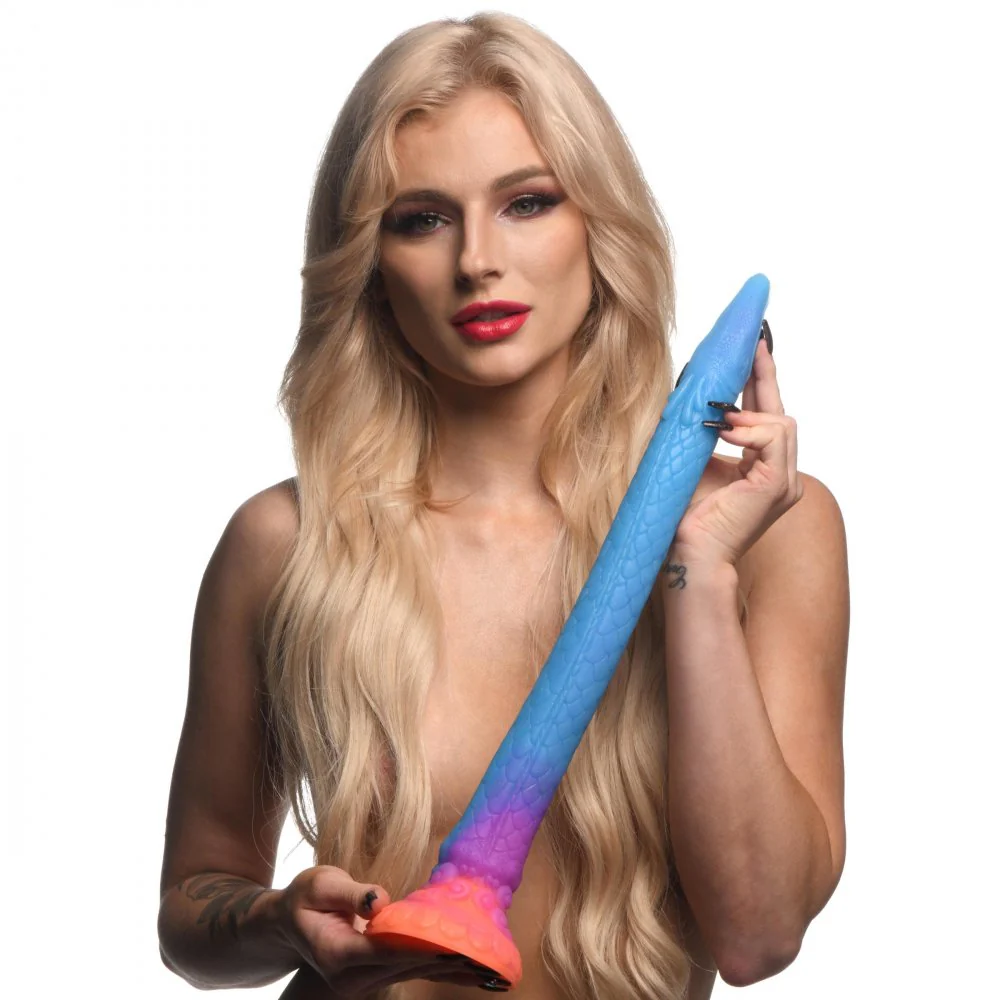 Makara Glow-in-the-Dark Silicone Snake Dildo - Image 3