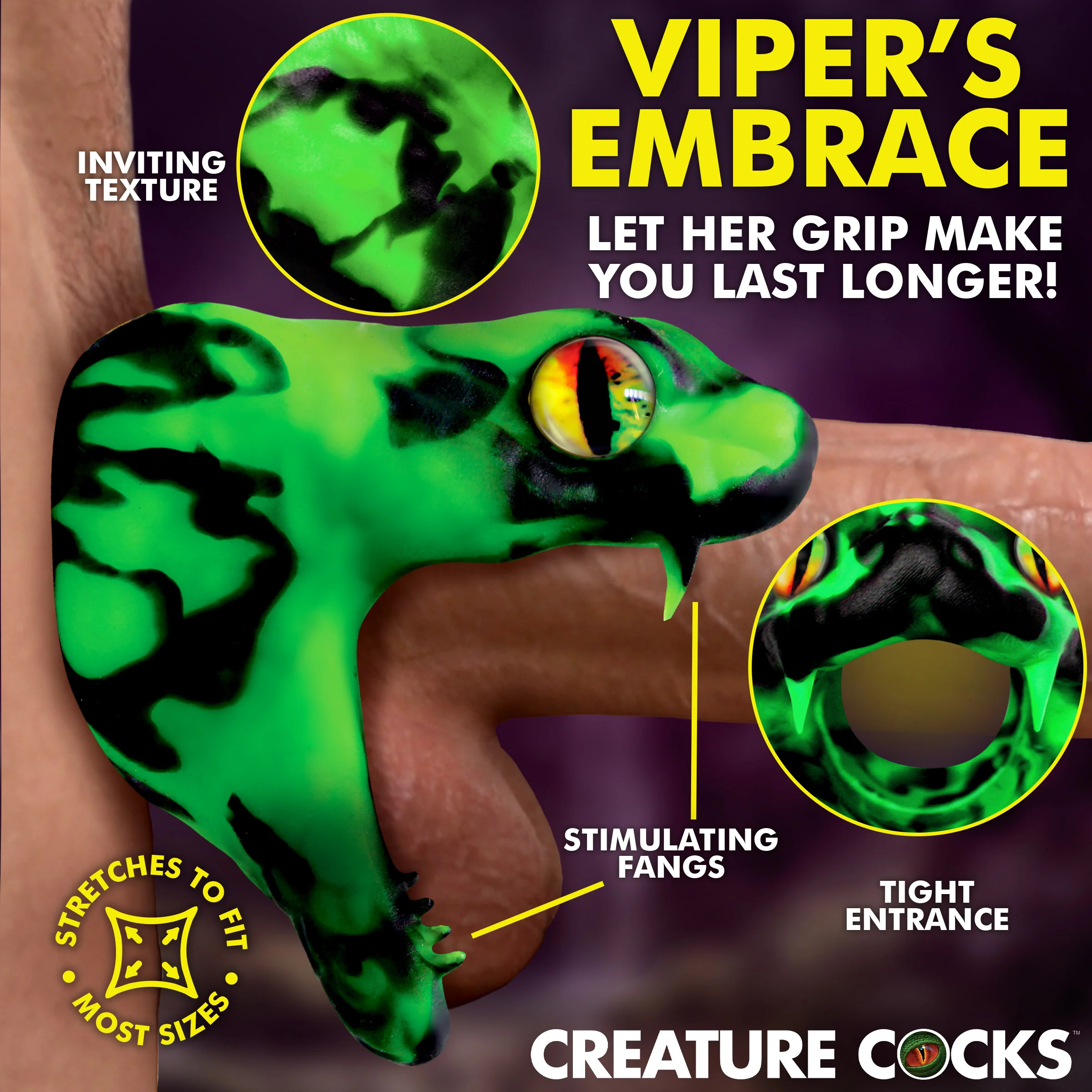 Master Cobra Silicone Cock Ring - Image 3