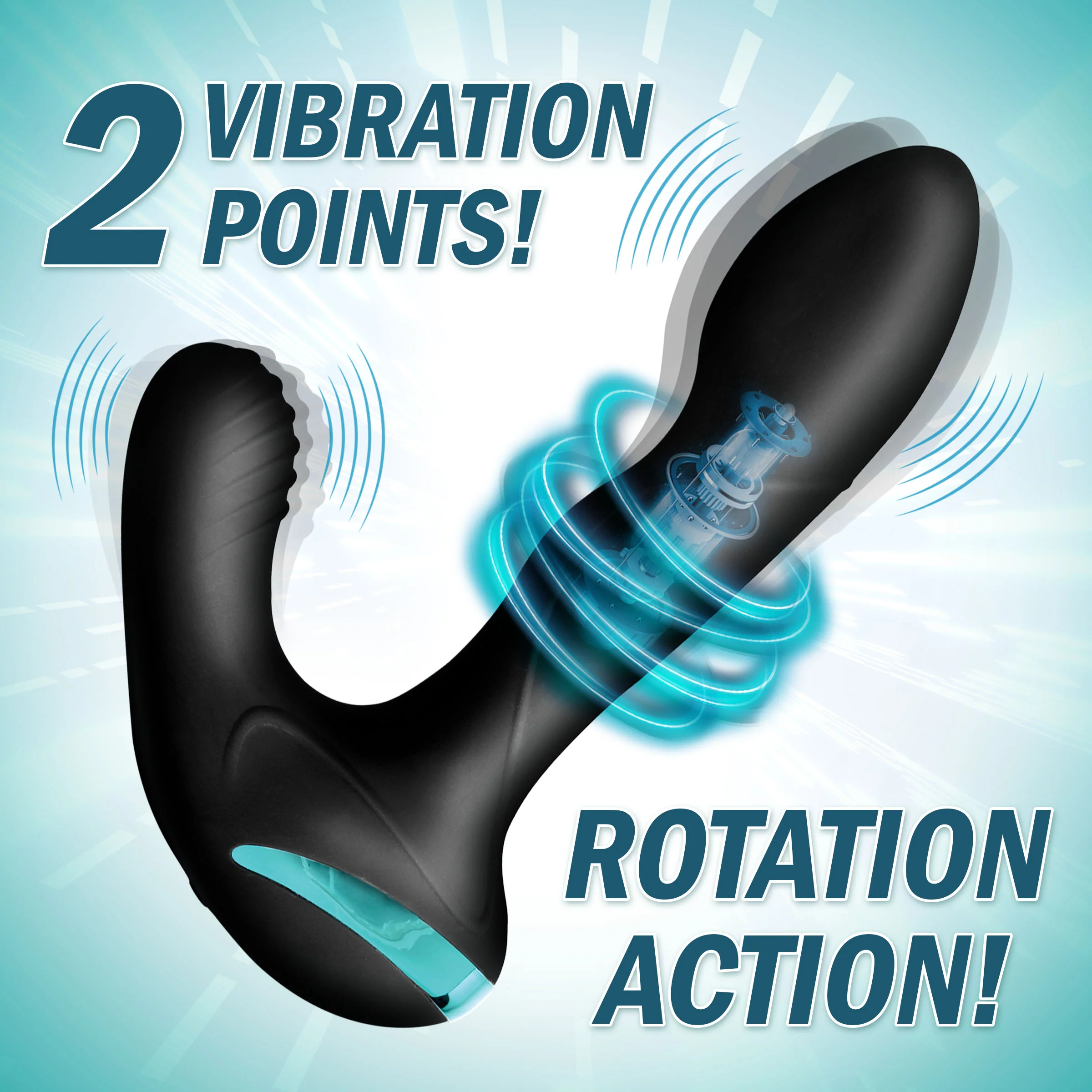 Maverick Gyrating Vibrating Silicone Prostate Stimulator - Image 3