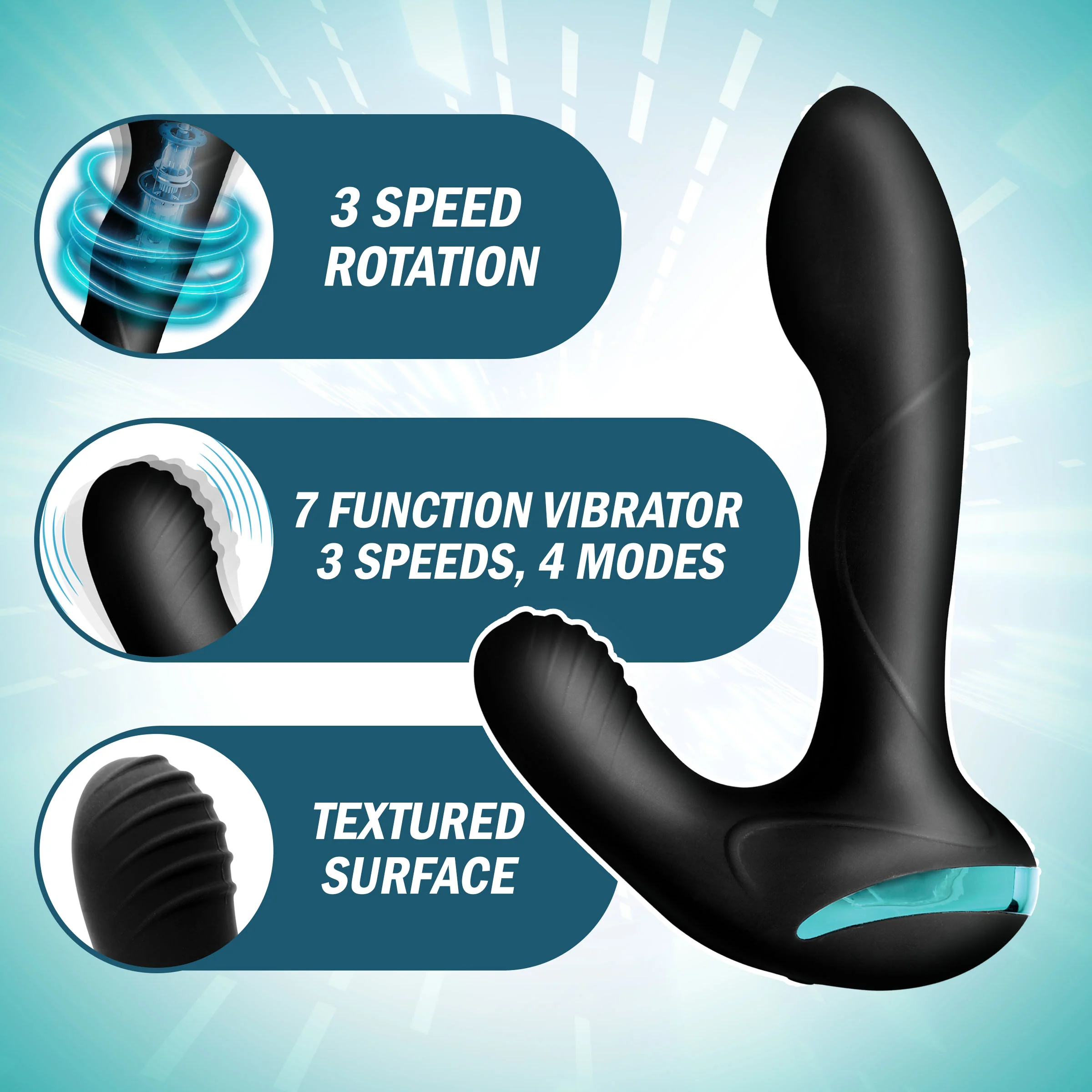Maverick Gyrating Vibrating Silicone Prostate Stimulator - Image 6