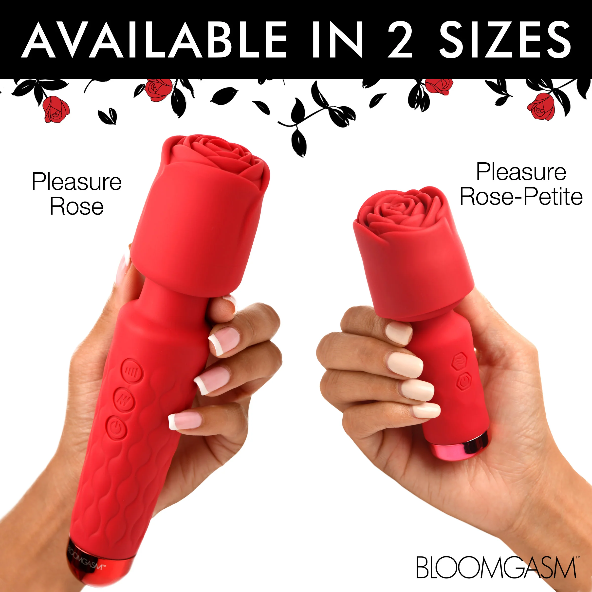 Mini Pleasure Rose-Petite Silicone Rose Wand - Image 8