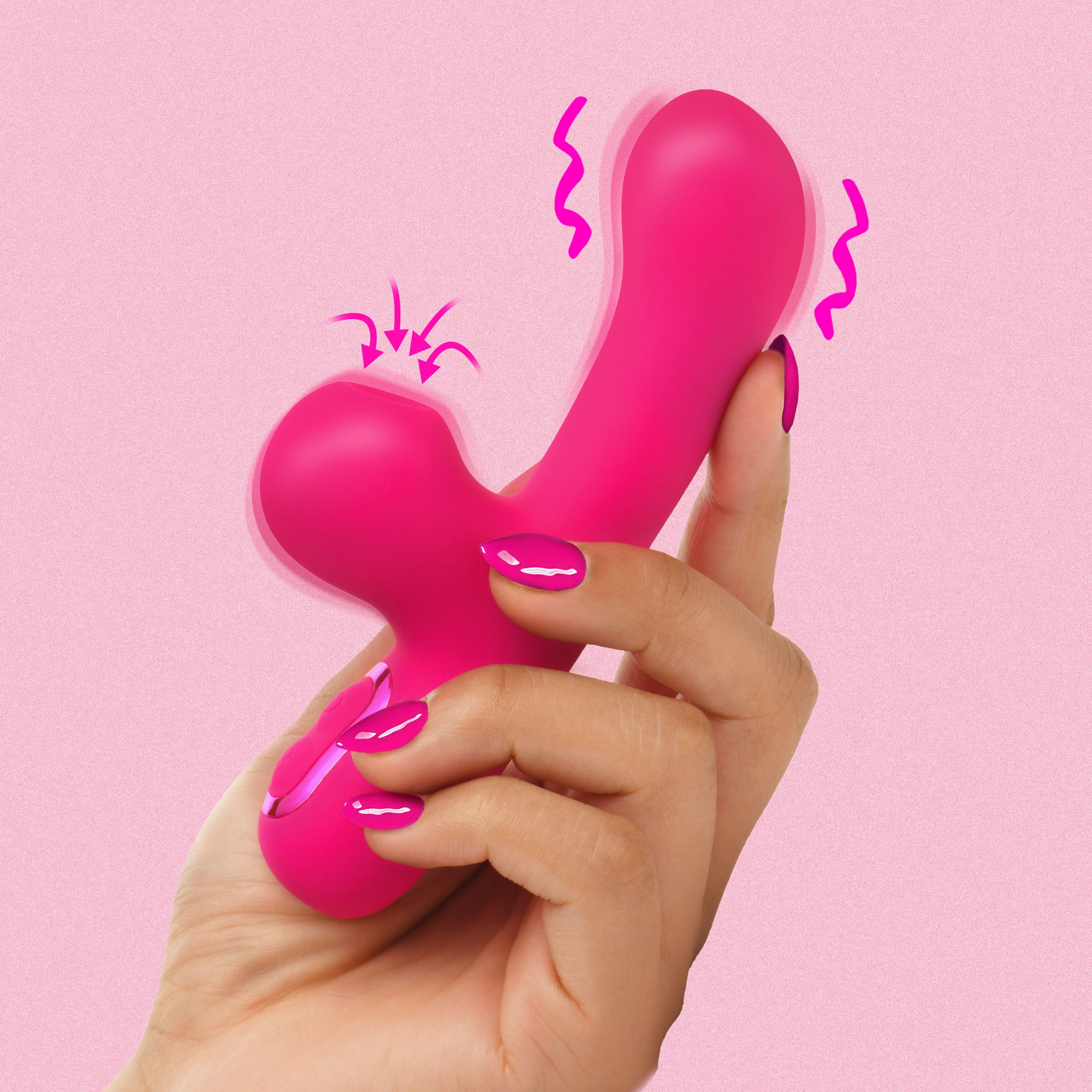 Mini Suction Silicone G-Spot Rabbit Vibrator - Image 2