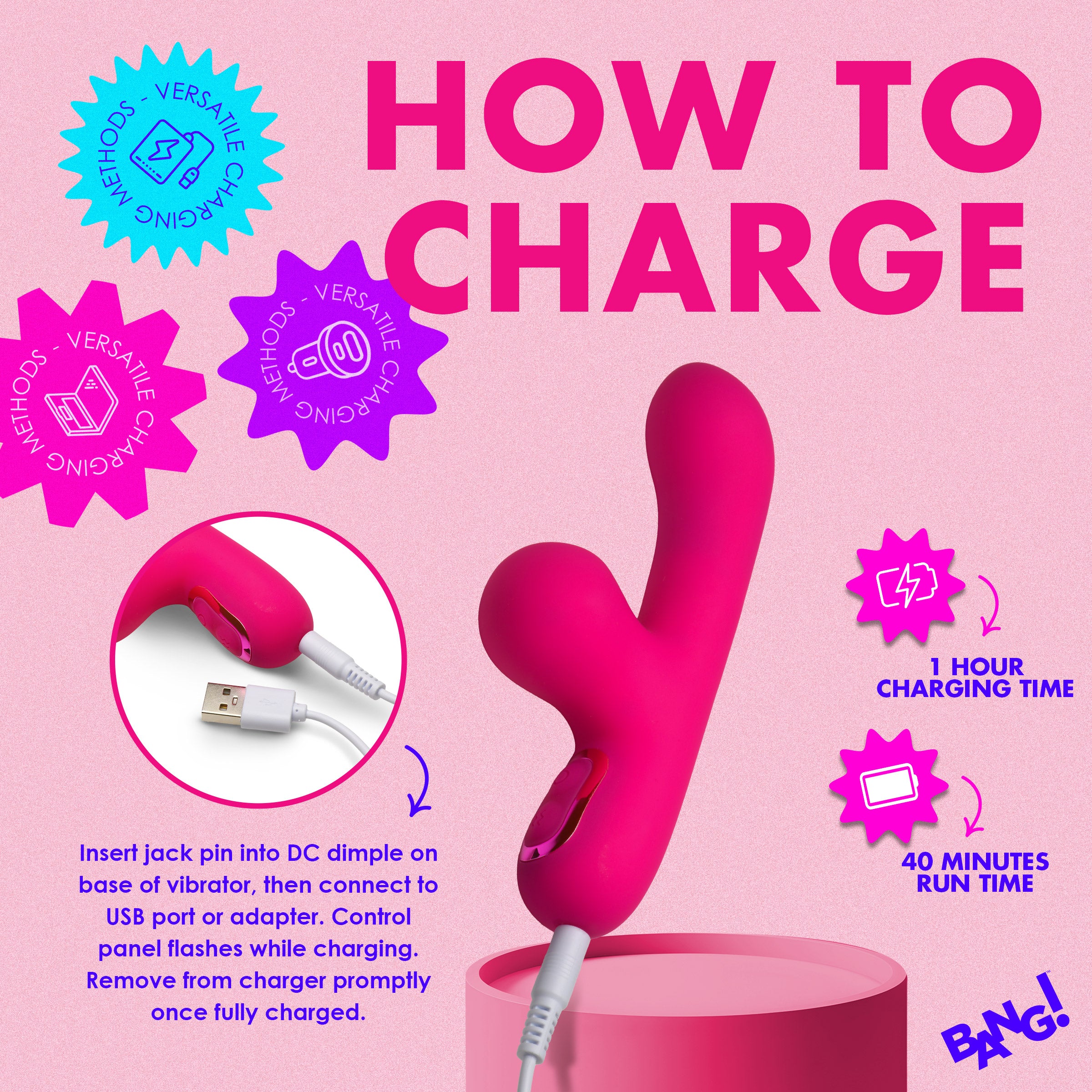 Mini Suction Silicone G-Spot Rabbit Vibrator - Image 7